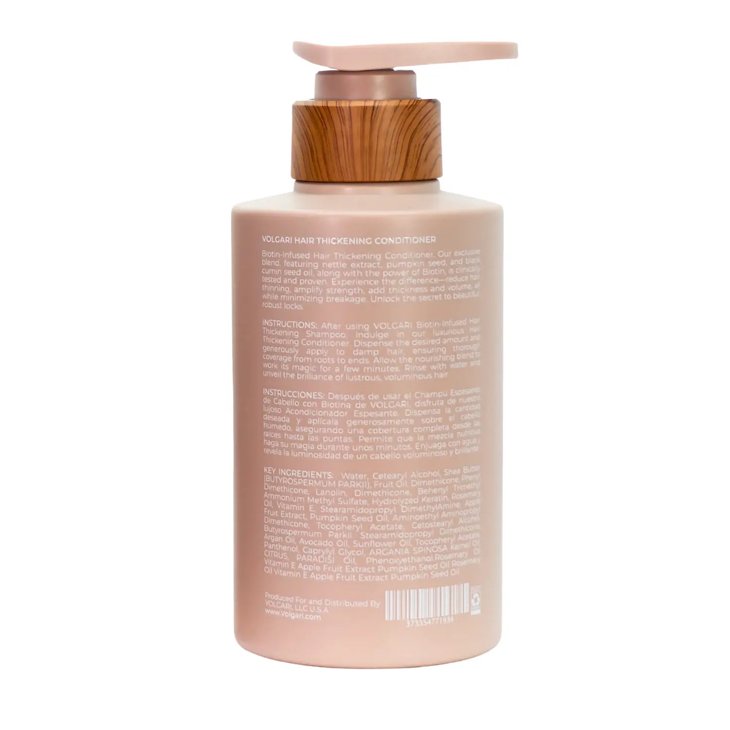 Volgari Scented Hair Thickening Conditioner – Biotin-Blend for Dry Hair Treatment - Nourishing Volume & Moisture, For All Hair Types 10.1 Fl Oz Volgari